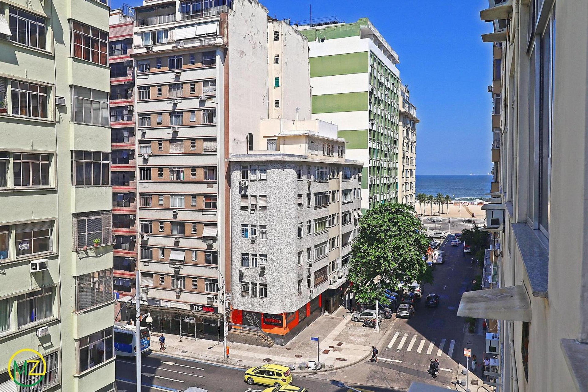 Studio for 4 people with sea view in Copacabana
